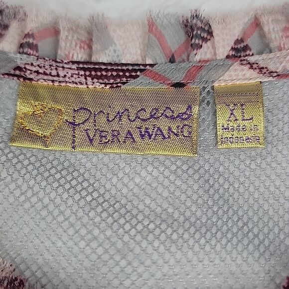 PRINCESS VERA WANG Plaid & Mesh Button Down‎ Tank Top [SIZE XL] - Picture 3 of 6